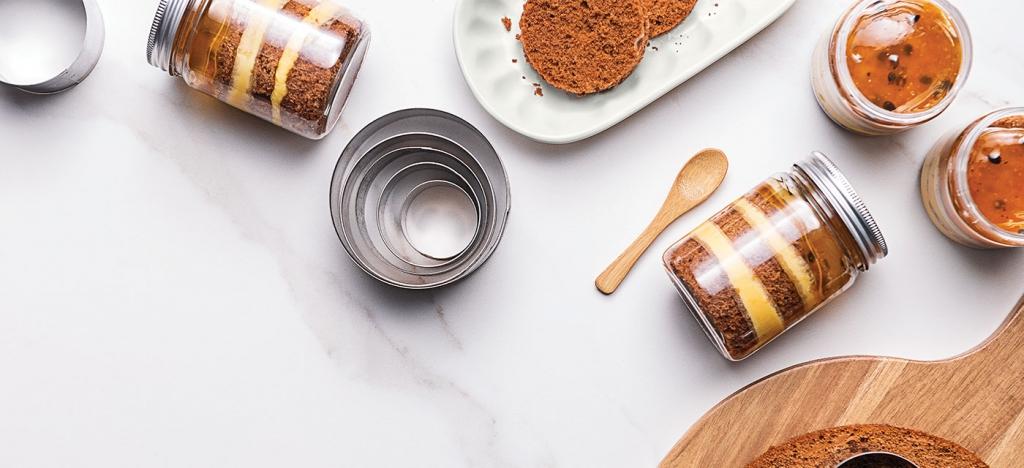 Bolo de Maracujá no Pote