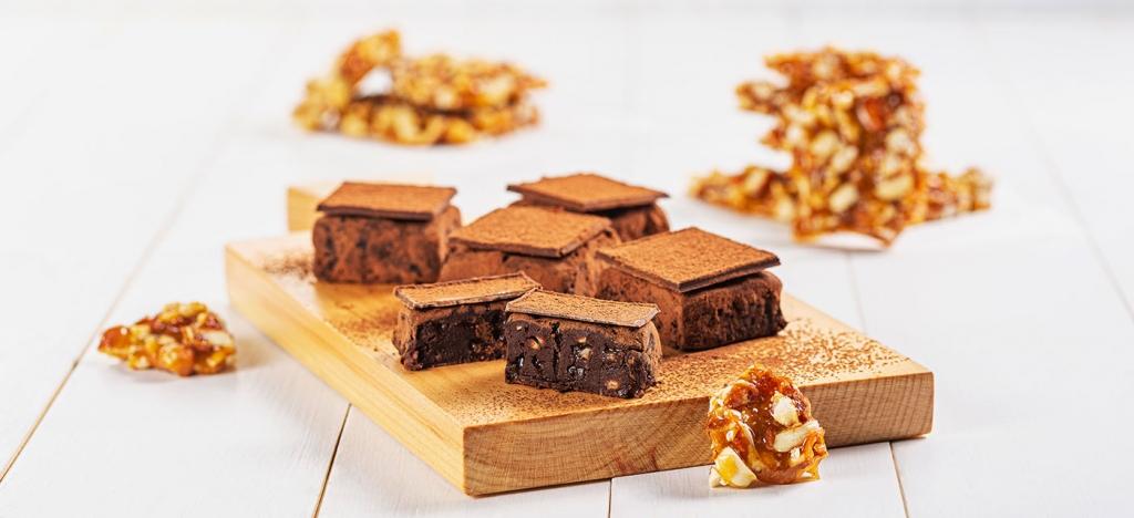 Trufas de Corte com Praliné de Amendoim