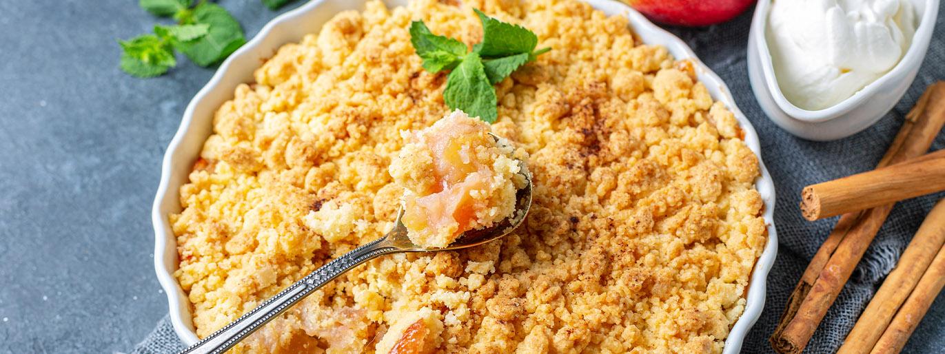 Crumble: aprenda a preparar esta saborosa farofa doce