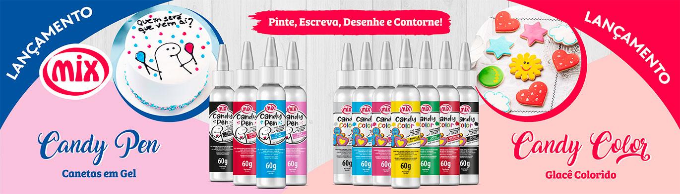 Novidade: Mix lança canetas de confeitar Candy Pen e Candy Color