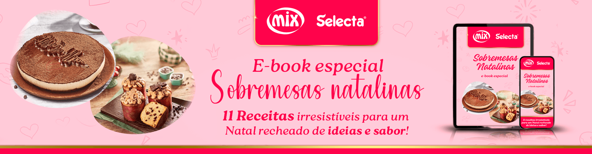 Baixe grátis o Ebook Sobremesas Natalinas