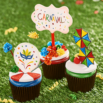 Cupcake de Carnaval: deixe seu feriado mais doce