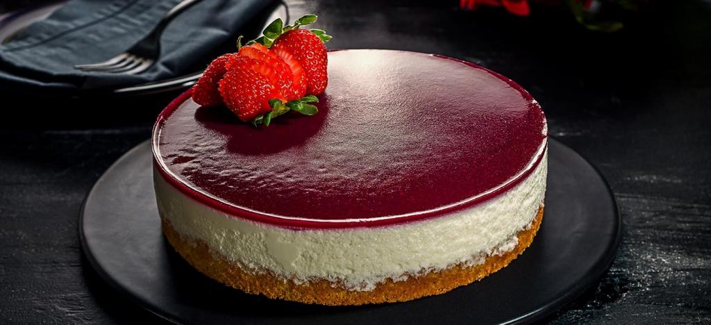 Entremet de Iogurte e Frutas Vermelhas
