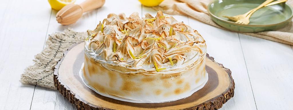 Bolo Lemon Curd com Marshmallow