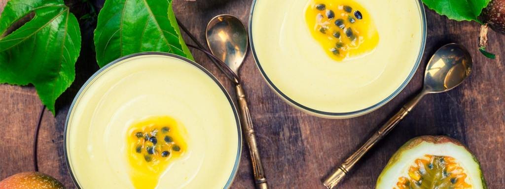 Sobremesa Torta de Café e Maracujá na Taça