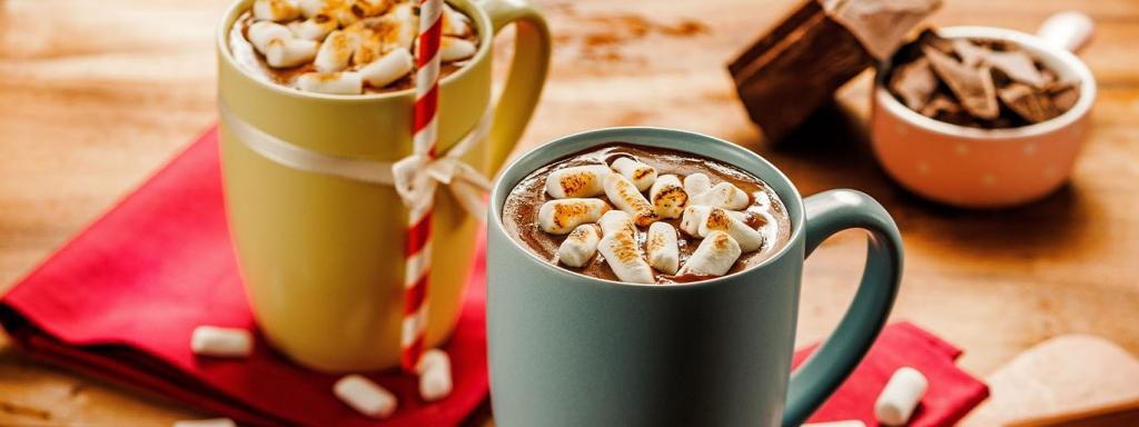 Chocolate Quente Cremoso com Marshmallow