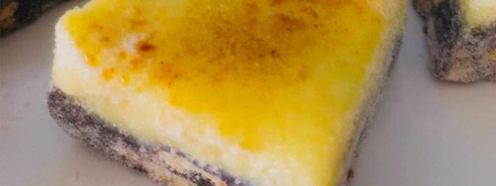 Palha italiana com creme Brûlée