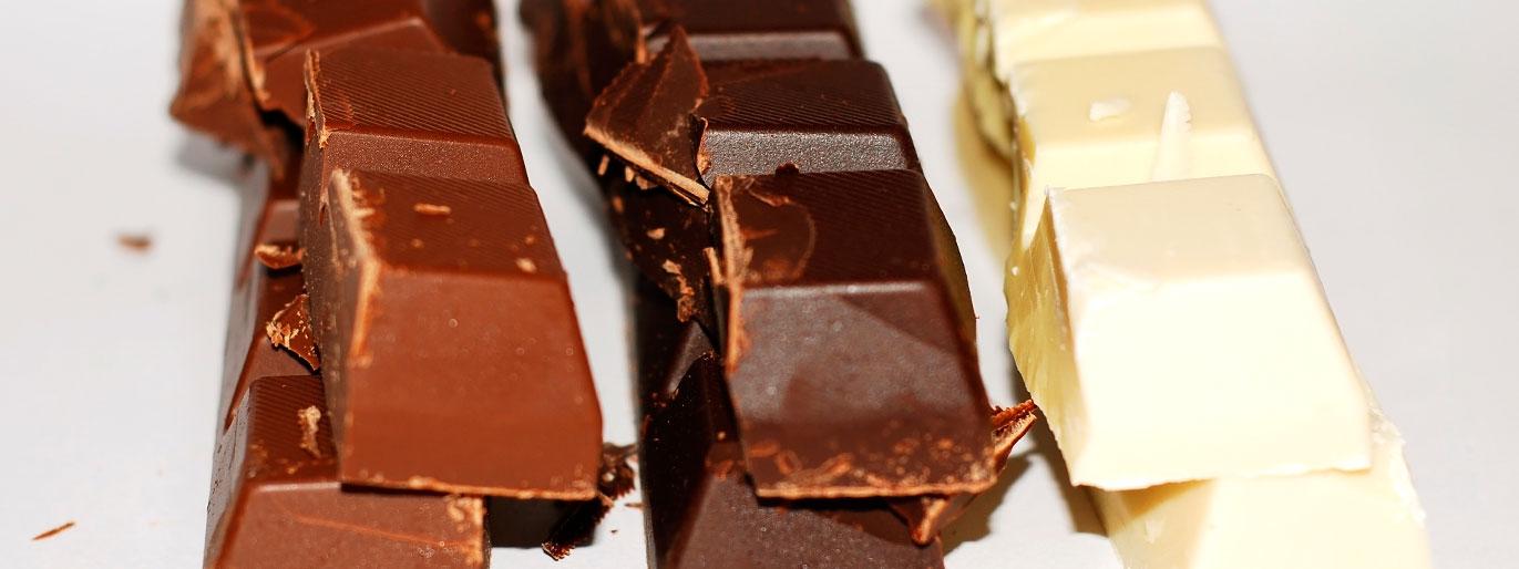 Quais são as diferenças entre os tipos de chocolate?