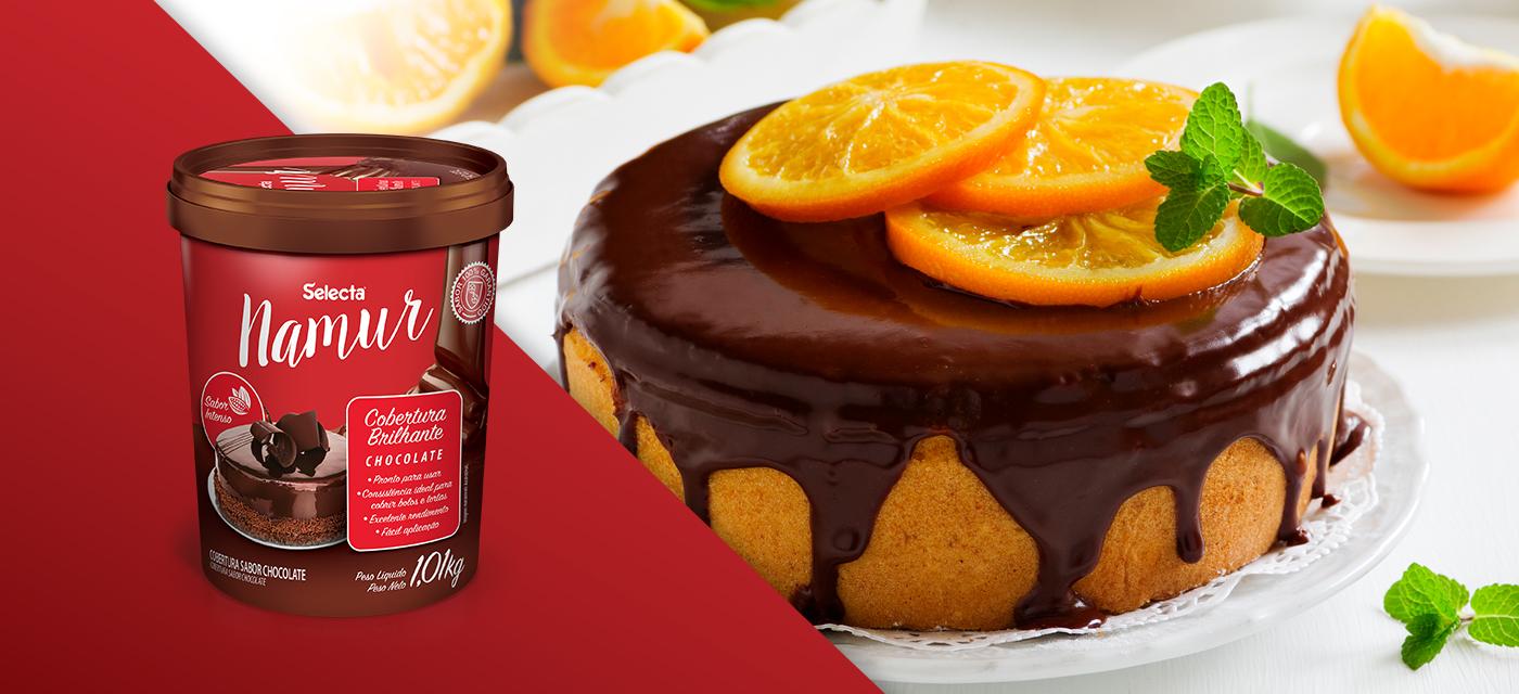 Selecta Namur cria Cobertura Brilhante Sabor Chocolate para valorizar as criações dos profissionais da confeitaria